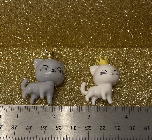 Barbie Extra White Kitty Cat with Yellow Crown Set Of 2 Kittens - Picture 2 of 9