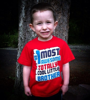 Chemise Bébé Garçon "#1 Most Awesome Little Brother" - Coton 100% - Tailles 6M à 4T - Neuf Avec étiquettes