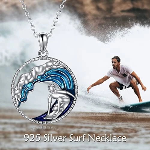 Men's hotsell wave necklace