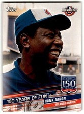 2019 Topps Opening Day 150 Years of Fun Hank Aaron #YOF-6 Atlanta Braves