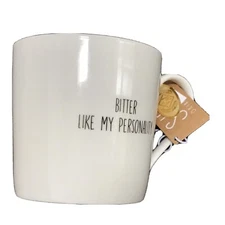 New Sips Bitter Like My Personality Gift For Friend Quote Coffee Tea Funny Mug