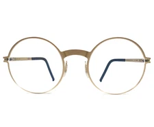 Blackfin Eyeglasses Frames BF725 BAYVIEW COL.535 Gold Round Full Rim 49-21-145