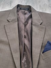 42R Men's Chaps Ralph Lauren Blazer Chocolate Brown Wool Blend Sport Coat