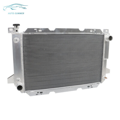 3 Row Aluminum Radiator For Ford F150 F250 F350 Bronco 1985-1997 5.0L 5.8L 7.5L