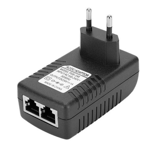POE Injector DC 24V 1A Power Adapter Plug EU/US Standard Optional 100-240V(EU ) - Photo 2/7