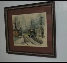 95/150 MILWAUKEE ELECTRIC RAILWAY LITHOGRAPH - PRINT 18"× 15.5"