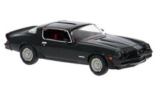 Brekina 1980 Chevrolet Camaro SS - Black 1/87 18050 HO Scale