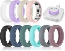 10 Pack Soft Silicone Ring Cover For Oura Ring 5 Soft Elastic Protector Case