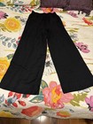 Evereve Women’s Linen Blend Wide Leg Pull On Pants XS Black — photo 1