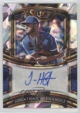 2021 Select Signatures Cracked Ice Prizm 15/25 Jonathan Hernandez #S-JH Auto 1p5
