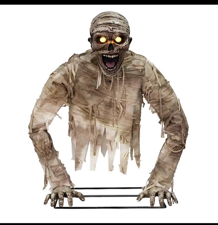 Halloween 2026 - Haunted Living 3Ft Animated Moaning Mummy Animatronic - New