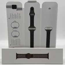 GENUINE APPLE NIKE SPORT BAND 44MM 45MM 46MM & 49MM OLIVE GREY /BLACK STRAP BAND