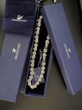 Swarovski Tennis Angelic Una Crystal Heart Necklace boxed.  Stunning shimmer 