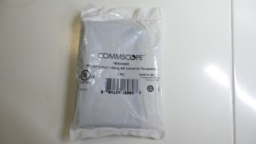 Commscope Part # 7600043000 IRI2SP 2-PORT 1 GANG SS FACEPLATE LOT OF (11) - Picture 2 of 2