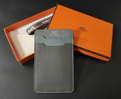 Hermès City 3CC Colorblock Card Holder Hermes City 3CC Card Case Black 4.3in Mens Color Block New Unused
