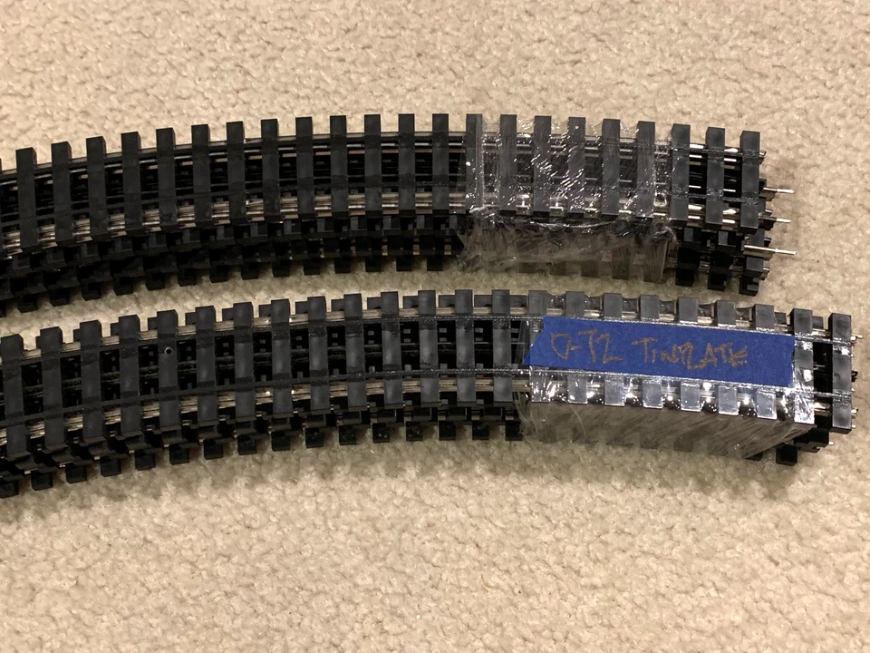 Lot of 12 - GarGraves 72-101S O-72 Radius Phantom w/Tinplate Outside Rails - Image 3 of 4