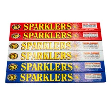 TNT Fireworks, 8in Gold Sparkler, Hand Held, Party, Holiday, Birthday