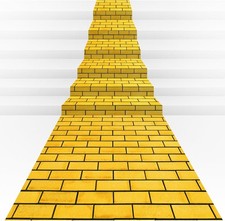3Pcs Yellow Brick Road Floor Runner 4.5x27ft Wizard of Oz Party Table Decor