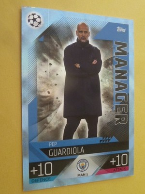 Topps Match Attax 22-23 - Pep Guardiola - Manager, Crystal (MAN 1)