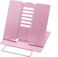 Desk Book Stand  Metal Reading Rest Book Holder Lightweight Bookstand with 6 Adj