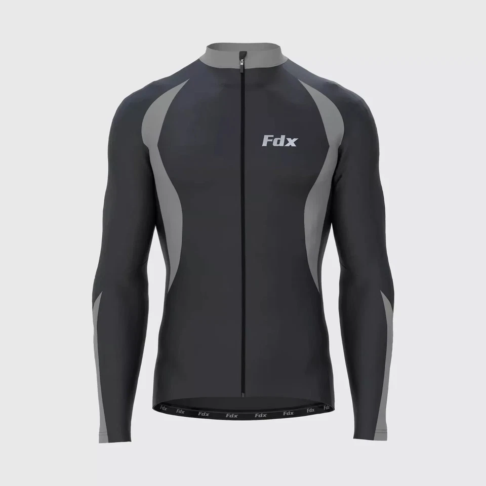 Clerance Cycling Jersey Long Sleeve Thermal Windproof Softshell Jacket Biking - Image 3 of 4