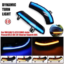 For VW Golf 5 Jetta MK5 Passat B6 Dynamic LED Turn Signal Light Side Mirror Lamp