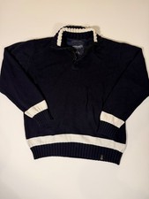 Nautica Jeans Co. men's knit sweater pullover 1/4 zip / buttons - size XL