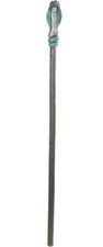 62" Blue Silver Deluxe Egyptian Cobra Snake Royal Pharaoh Staff Scepter