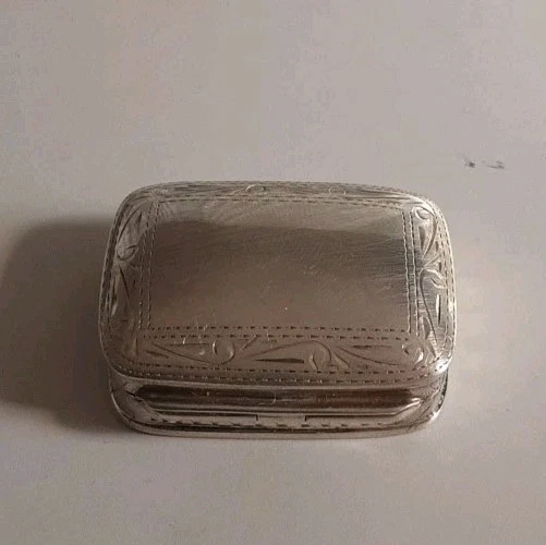 Antica Scatola Portapillole Argento 925 Con Incisioni (Pills Old Box Silver) - Immagine 2 di 4