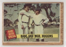 1962 Topps Special Babe Ruth Miller Huggins and Mgr (Green Tint) #137 HOF 1kk