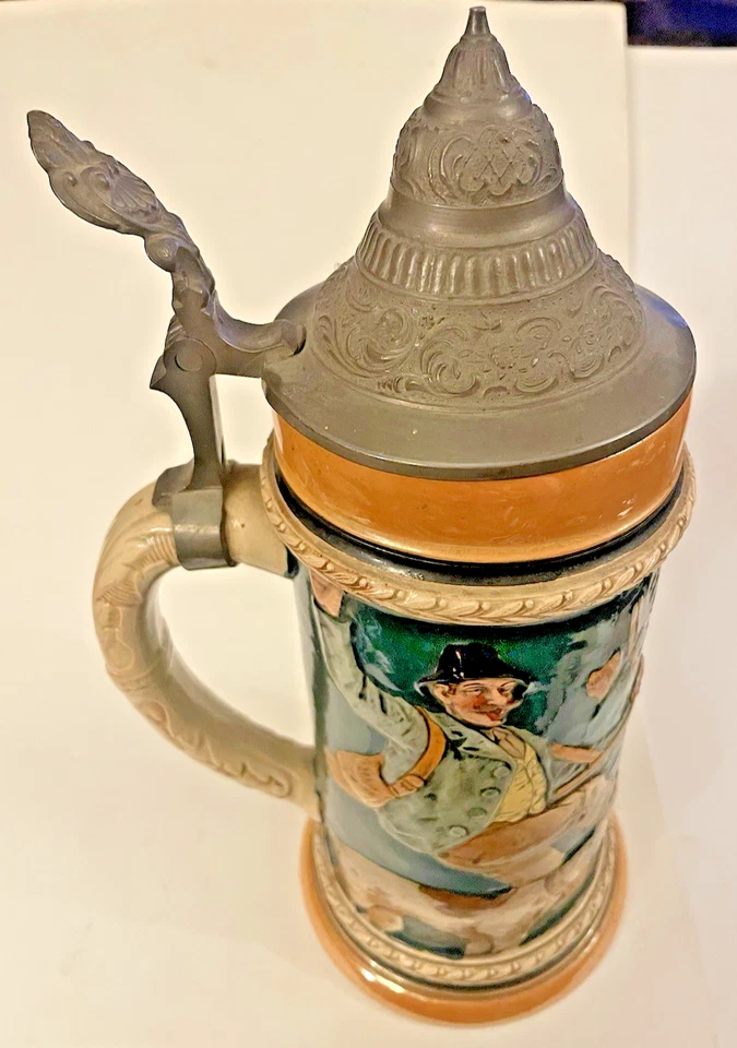 大号复古啤酒斯坦狩猎场景德国场景带狗带枪🌺🌺 — 第 2/4 张图片