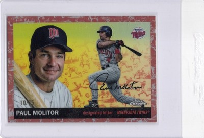 Paul Molitor Refractor #d10/75 2026 Topps Chrome Platinum