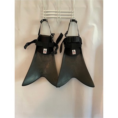 Rubber Force Fins Pro Adjustable Straps Dive Diving Swim Sea Ocean Fish Scuba