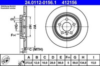 2X Bremsscheibe Hinterachse FüR CitroËN Fiat Lancia Peugeot C8 Van Ulysse Phedra