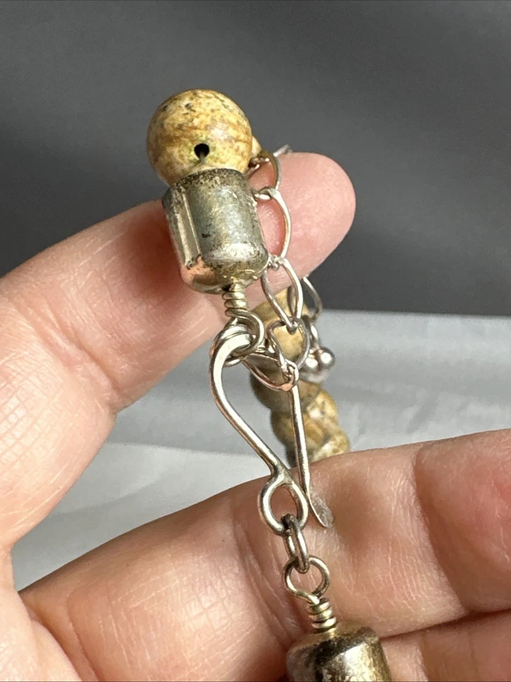 Jay King Necklace sterling silver turquoise and Jasper 20 inches - Image 4 of 4