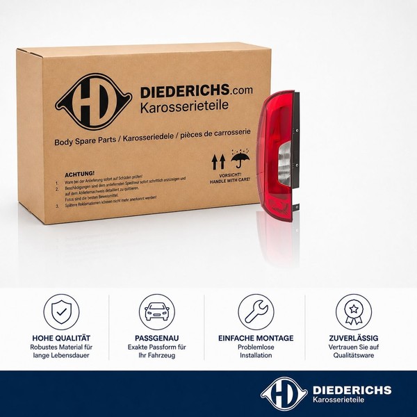 Heckleuchte Links Diederichs 3486193 Passend FÜR Fiat RÜCkleuchte Hecklicht-image