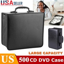 520Disc CD DVD Organizer Holder Storage Case Bag Wallet Album Media Video Zipper