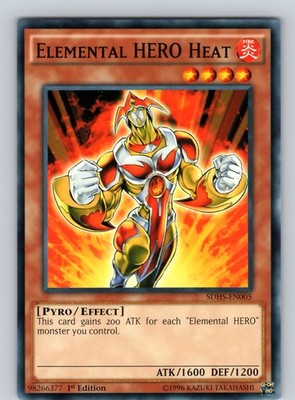 Elemental HERO Heat Common 1st Edition SDHS-EN005 LP