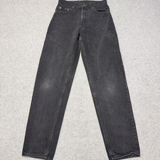 Vintage Levis 550 Jeans Mens 28x32 Charcoal Relaxed Tapered Leg Denim USA 90s