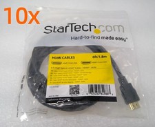 Lot of 10 Startech High Speed HDMI Cable 1.8m/6ft HDMI Male to HDMI Male HDMM6