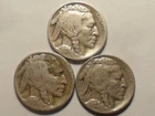1927-S 1928-D 1929-S NICE BUFFALO NICKEL "HERD OF MINT-MARKED COINS" 3-PC SET!!!