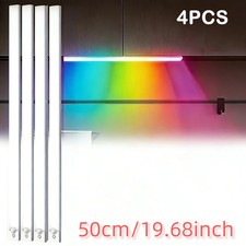 4X LED RGB Motion Sensor Light Under Cabinet Lights USB Rechargeable for Kitchen