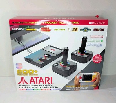 Atari Gamestation Pro + Pocket Player Pro Bundle by My Arcade Open Box Complete