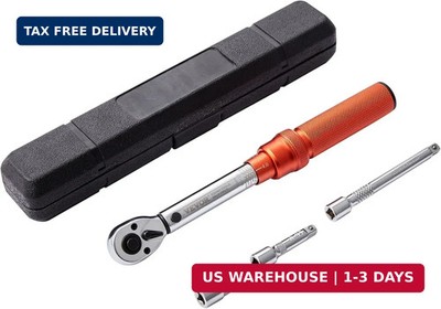 VEVOR 1/4-inch Drive Click Torque Wrench, 20-200in.lb/3-23n.m Mechanical Dual Ra