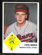 1963 Fleer - Steve Barber #1 NM+