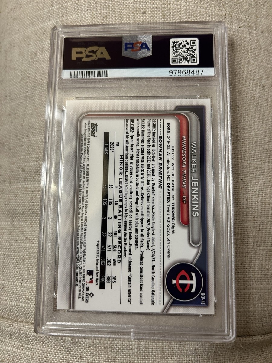 2024 Bowman - Chrome Prospects Walker Jenkins #BCP-43 (RC) for