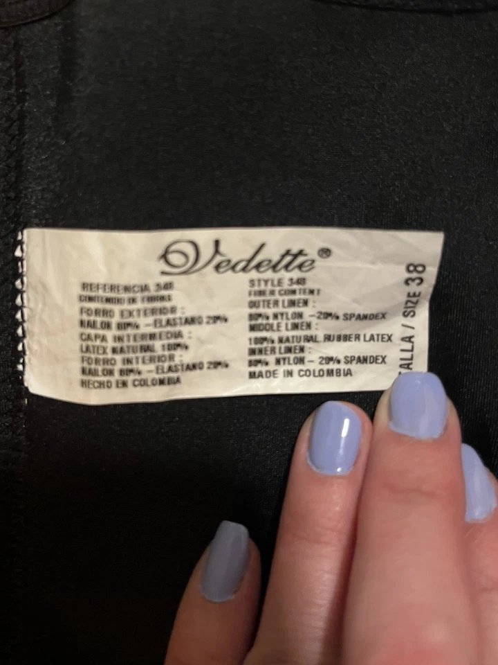 Entrenador de cintura Vedette púrpura talla 38 para mujer modelador corporal Foto 3 de 3