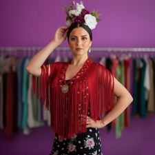 Tira de Flecos para escote / Flamenco fringes