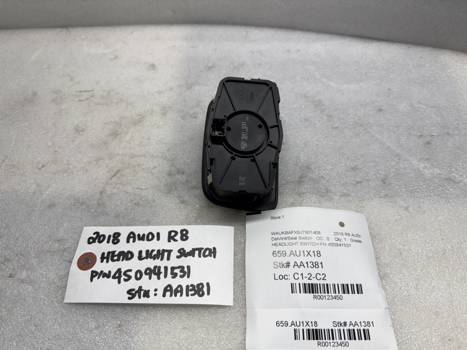Audi R8 2017-2023 Headlight switch P/N 4S0941531