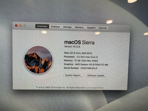 Apple iMac A1311 21.5" Desktop Mc309ll/A (May, 2011) Great Condition - Picture 2 of 10